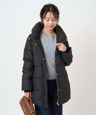 小さいサイズ】ベーシックタフタ ミドルダウンコート／撥水加工 | MK