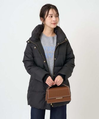 小さいサイズ】ベーシックタフタ ミドルダウンコート／撥水加工 | MK