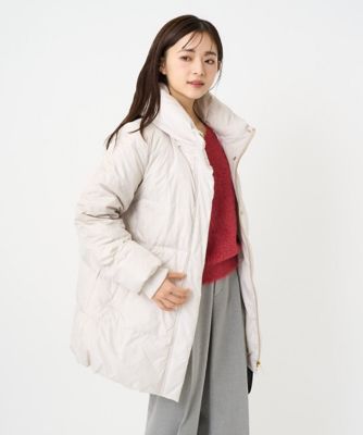 小さいサイズ】ベーシックタフタ ミドルダウンコート／撥水加工 | MK