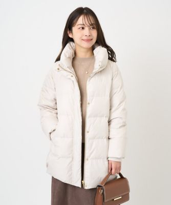 小さいサイズ】ベーシックタフタ ミドルダウンコート／撥水加工 | MK