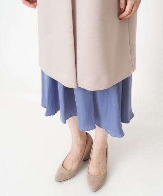 【小さいサイズ】カットボンディングノーカラーコート／洗える