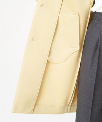 【小さいサイズ】カットボンディングノーカラーコート／洗える