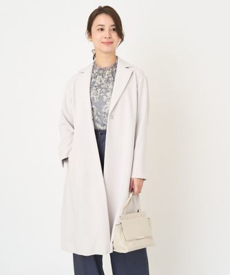 ＜MK MICHEL KLEIN（Women/小さいサイズ）＞【小さいサイズ】ライトダブルクロスチェスターコート／洗える