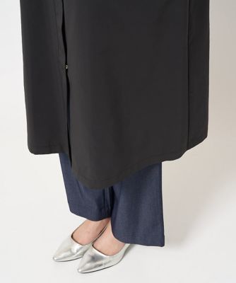 小さいサイズ】タフタノーカラーロングコート／洗える | MK MICHEL