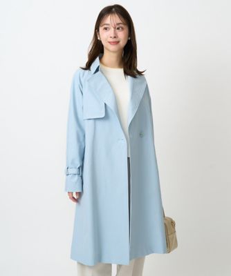 小さいサイズ】トレンチディティールロングコート／撥水／洗える | MK