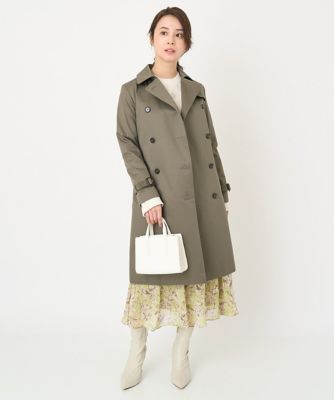 小さいサイズ】ベーシックトレンチコート／はっ水加工・防花粉