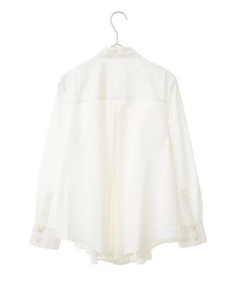 【小さいサイズ／洗濯機で洗える】フロントデザインタックブラウス