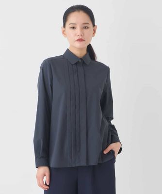 ＜HIROKO BIS（Women/小さいサイズ）＞【小さいサイズ】タックデザインタイプライターシャツ