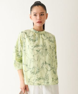 ＜HIROKO BIS（Women/小さいサイズ）＞【小さいサイズ】線描き刺繍デザインブラウス