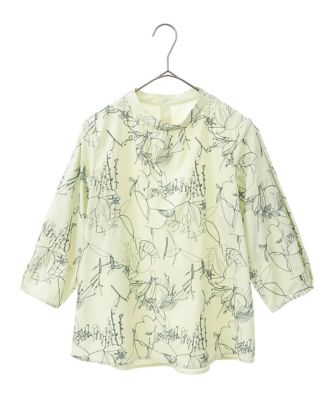 【小さいサイズ】線描き刺繍デザインブラウス