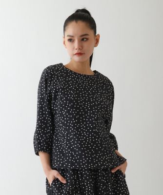 ＜HIROKO BIS（Women/小さいサイズ）＞【小さいサイズ】シアーチェックドットプリントブラウス
