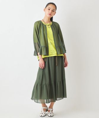 【小さいサイズ】フレアヘムシアーメッシュブルゾン