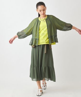 【小さいサイズ】フレアヘムシアーメッシュブルゾン