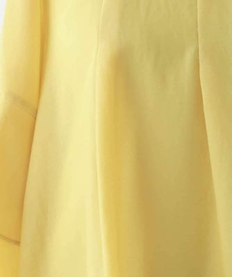 【小さいサイズ／洗濯機で洗える】タックフレアエアリーブラウス