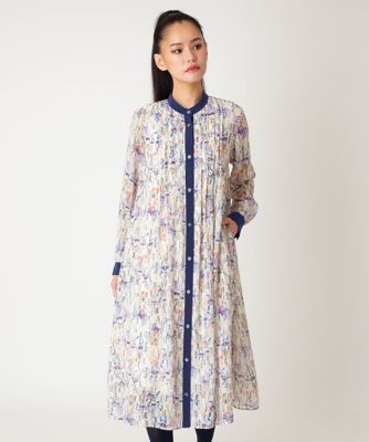 ＜HIROKO BIS（Women/小さいサイズ）＞アイリスモチーフタックワンピース