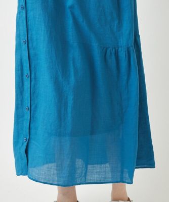 【小さいサイズ／麻製品染め】ロングワンピース