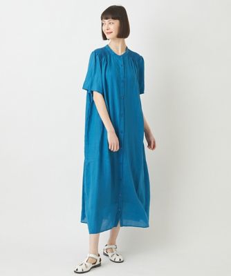 【小さいサイズ／麻製品染め】ロングワンピース