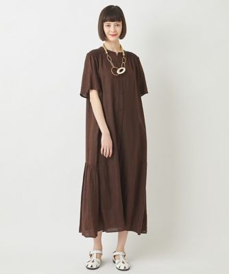【小さいサイズ／麻製品染め】ロングワンピース