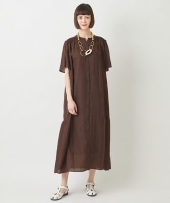 【小さいサイズ／麻製品染め】ロングワンピース
