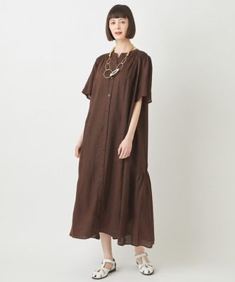 【小さいサイズ／麻製品染め】ロングワンピース