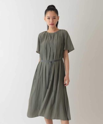 ＜HIROKO BIS（Women/小さいサイズ）＞【小さいサイズ】タックデザインワンピース
