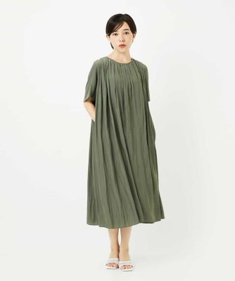 【小さいサイズ】タックデザインワンピース