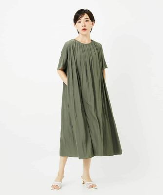 【小さいサイズ】タックデザインワンピース