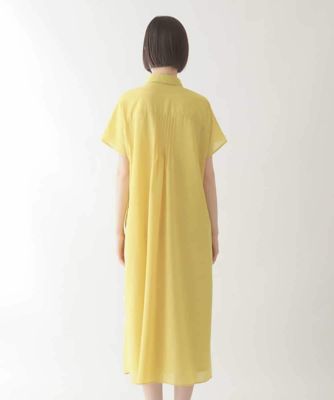【小さいサイズ　／洗濯機で洗える】ピンタックデザインシルエットワンピース