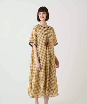 ✨新品✨定価2.8万円　ビアズリー　サッカーチェックワンピース　半袖　インナー付 小さいサイズ】サッカーチェック半袖ワンピース | HIROKO BIS (Women