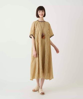 小さいサイズ】サッカーチェック半袖ワンピース | HIROKO BIS (Women