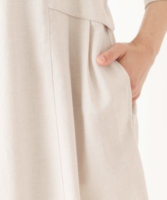 【小さいサイズ／洗濯機で洗える】サイドタックシルエットワンピース