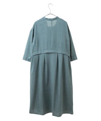 【小さいサイズ／洗濯機で洗える】サイドタックシルエットワンピース