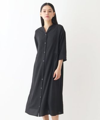 【小さいサイズ／洗濯機で洗える】サイドタックシルエットワンピース