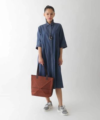小さいサイズ】ステッチポイントデニムワンピース | HIROKO BIS (Women