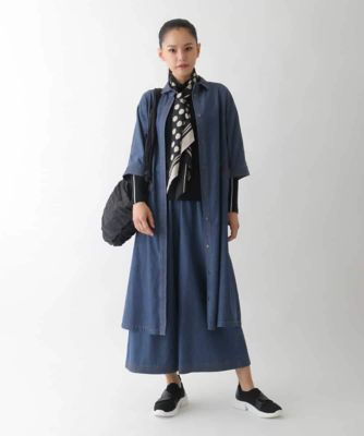 小さいサイズ】ステッチポイントデニムワンピース | HIROKO BIS (Women