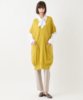 小さいサイズ】ホールガーメントリブニットジレ | HIROKO BIS（Women