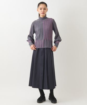 ヒロコビス（hirokobis）/【小さいサイズ/アンサンブル対応】プレーティングリブニットプルオーバー 小さいサイズ／アンサンブル対応】プレーティングリブニットプル