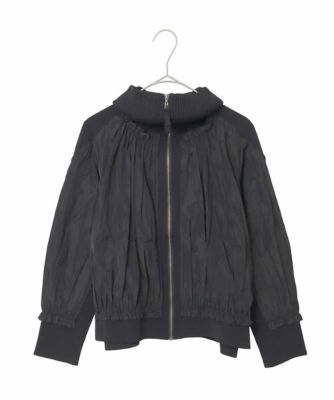 ヒロコビス（hirokobis）/【小さいサイズ】異素材ジョイントニットブルゾン 小さいサイズ】異素材ジョイントニットブルゾン | HIROKO BIS（Women