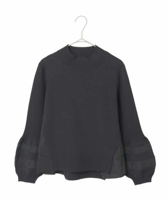 小さいサイズ】異素材ジョイントニットプルオーバー | HIROKO BIS