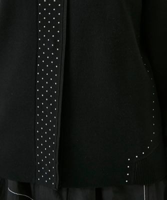 小さいサイズ】スタッズアクセントニットカーディガン | HIROKO BIS