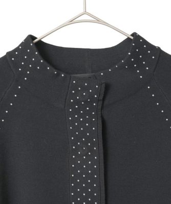 小さいサイズ】スタッズアクセントニットカーディガン | HIROKO BIS