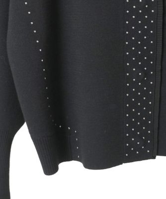 小さいサイズ】スタッズアクセントニットカーディガン | HIROKO BIS