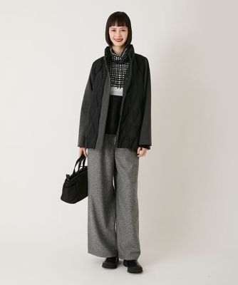 小さいサイズ】チェックアクセントタートルネックニット | HIROKO BIS