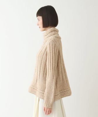 【小さいサイズ】ヘアリーウールニットプルオーバー