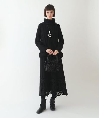 【小さいサイズ】ヘアリーウールニットプルオーバー