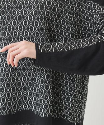 小さいサイズ】幾何学ジャカードニットプルオーバー | HIROKO
