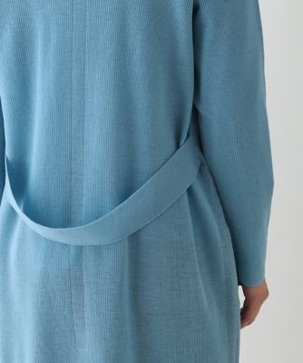 【小さいサイズ】ライトリブロング丈ニットカーディガン