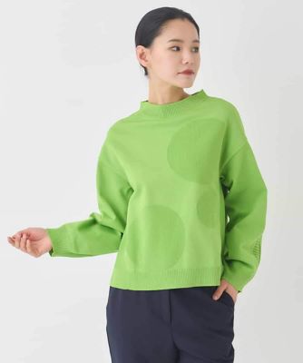 小さいサイズ】ドットジャカードニットプルオーバー | HIROKO BIS