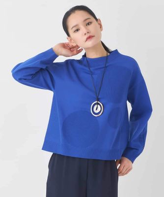 小さいサイズ】ドットジャカードニットプルオーバー | HIROKO BIS