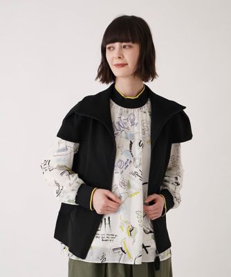 【小さいサイズ】キャップスリーブニットジレ